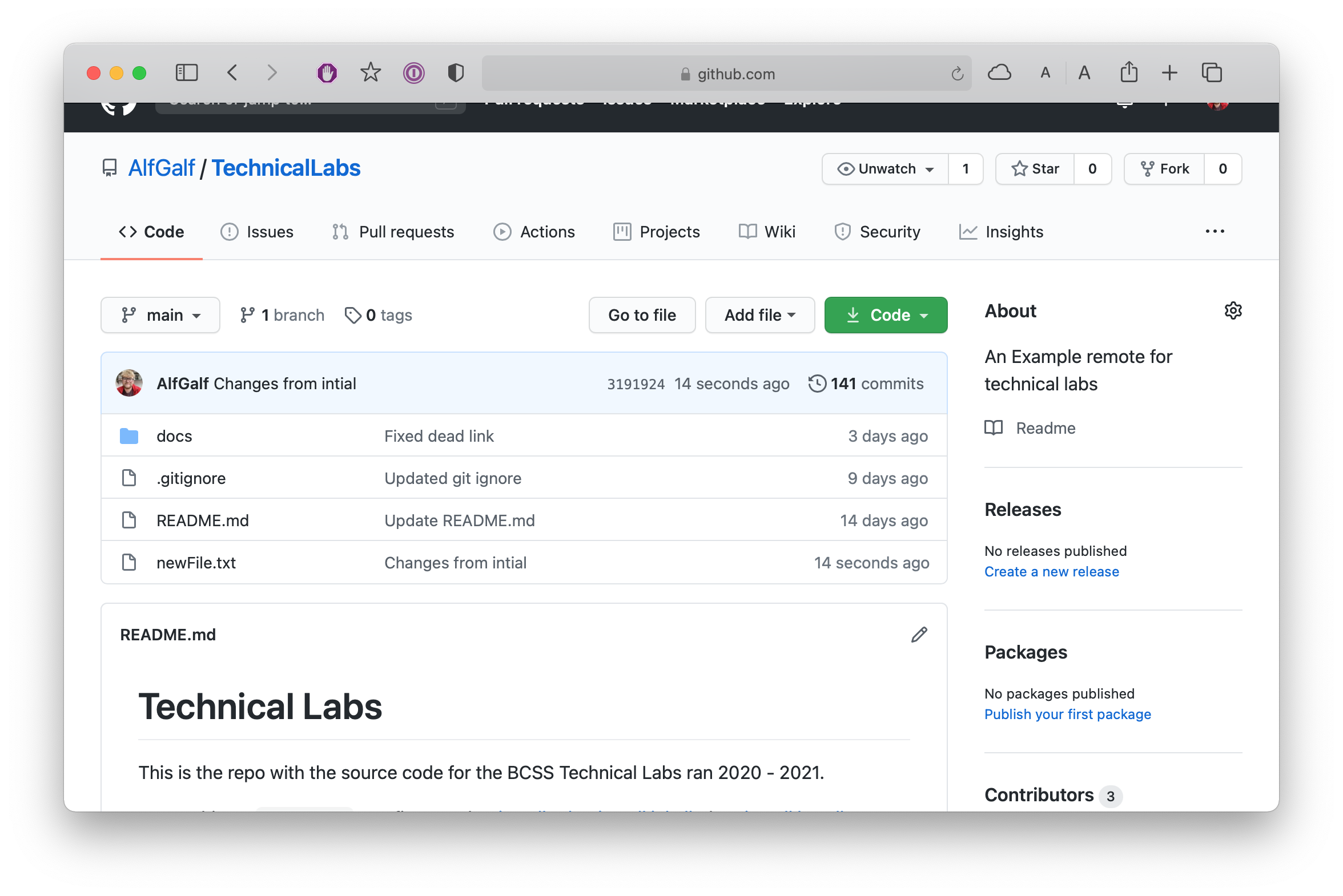 New changes in git repository