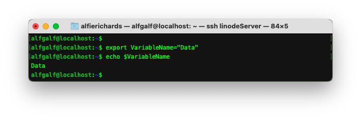 ExportingVariables